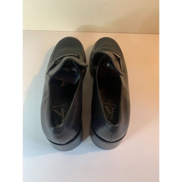 Calvin Klein NEW Vintage Chunky Loafer Shoe Black 8.5 M - Picture 8 of 11